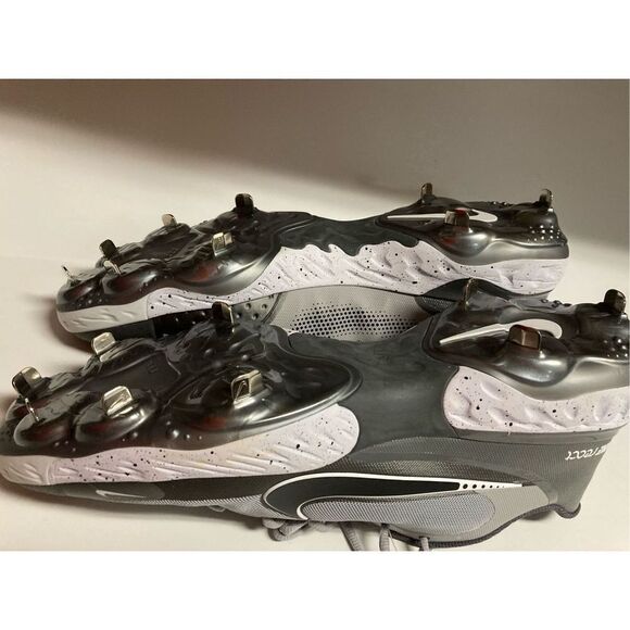 Nike Alpha Huarache Elite 3 Low Light Gray CK0746 Metal Baseball Cleats 15 New main image 6